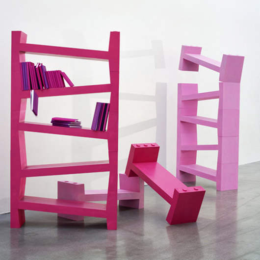 unique skew bookcase design furniture ideas