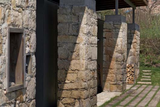 stone wall home design architecture ideas