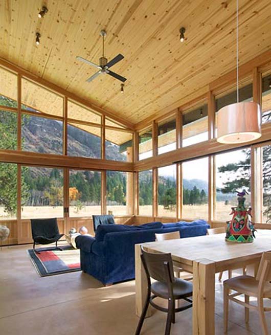 living room decorating glass wall design