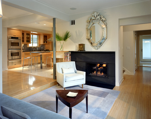 Modern Single Family Home Design Living Room With Fireplace modern interior living room with firplace