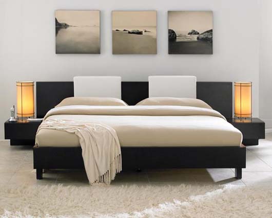 sleek and stylish wooden platform bed furniture