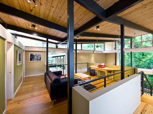 Contemporary Home Decorating Family Room Glass Wall glass wall decorating family room design