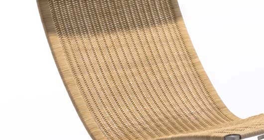 Modern Wicker Lounge Chair Design Home Furniture With Curved Legs
