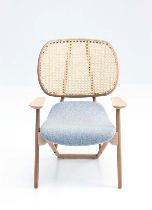 simple armchair design furniture with wicker
