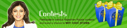 Rajasthan royals ipl 2010 goodies ,contests ,prizes