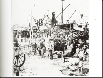 Imigrantes Italianos nos portos de embarque em 1886