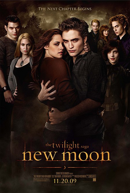 new moon (the twilight saga) movie poster, new moon movie poster, the twilight saga movie poster, twilight saga movie poster