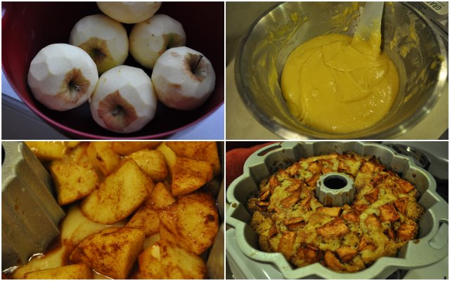 apple cake prep