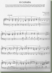 o canada music sheet