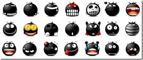 blacky-emoticons