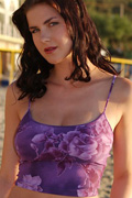 Erotic Destinations - Cora cools off in the sea of Calabria