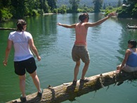Three Girls Jumping