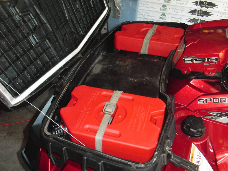 New way to mount fuel packs on XP ATV Enthusiast
