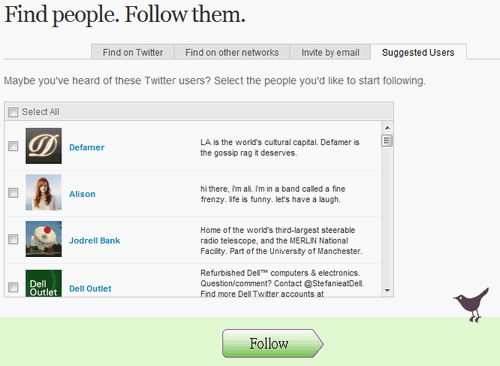 twitter suggested list