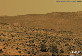 Mars in Google Earth