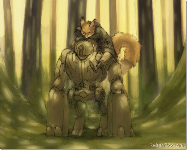 A_Fox_and_His_Robot_by_Zethelius A_Fox_and_His_Robot_by_Zethelius