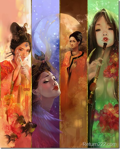 The_Four_Beauties_by_luciole The_Four_Beauties_by_luciole