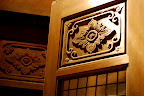 Some woodwork in the tea house