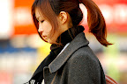 Why not tie back all your hair?  Though I must admit the long bangs look works.