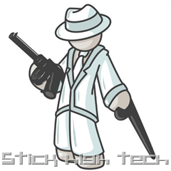 22982-Clipart-Illustration-Of-A-White-Gangster-Man-Carrying-A-Gun-And-Leaning-On-A-Cane2