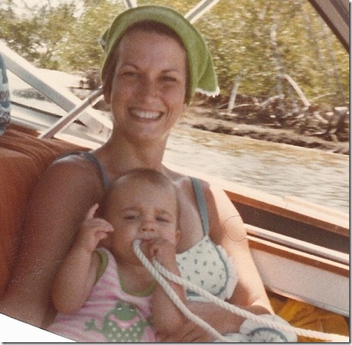 Mom and me on Mi-Sue Deb May 1979