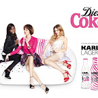 Campanha da Diet Coke por Karl Lagerfeld com Coco Rocha, Jeneil Williams e Heidi Mount