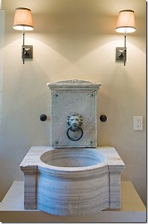 Heraldsburg Palladian villa powder room Heraldsburg Palladian villa powder room