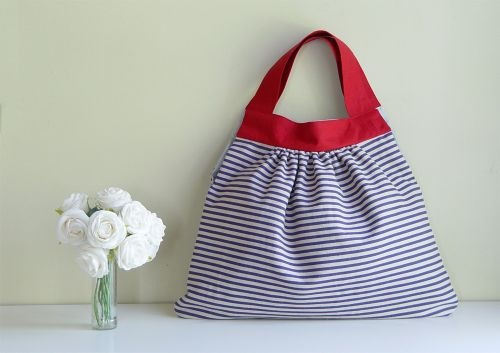 [walking wardrobe striped bag and flowers.jpg]