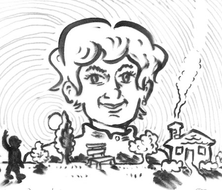 The Giant-Sized Influence of My Mom - Illustrated by Joe Chiappetta The Giant-Sized Influence of My Mom - Illustrated by Joe Chiappetta