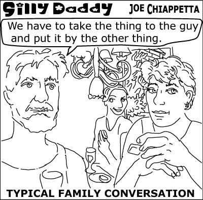 Typical Family Conversation of Silly Daddy, webcomic by Chiappetta Typical Family Conversation of Silly Daddy, webcomic by Chiappetta