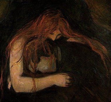 The Vampire by Edvard Munch