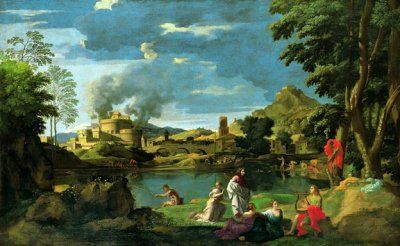 Nicholas Poussin, Orpheus and Eurydice, 1648