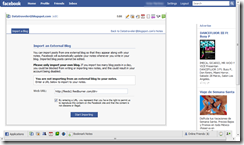facebook import rss