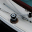 Genoa sheet runs to block on track, forward to stand-up block, around the winch and through the cam cleat