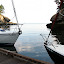 Looking into Rosario Strait from Matia Island dock