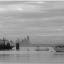 Seattle from Eagle Harbor (photo enhanced to make it look more hazy than it really was!)