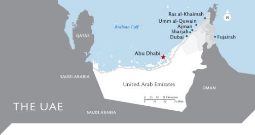 Dubai+map+uae