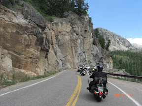 Single lane points on Independence Pass CO Hwy. 82.