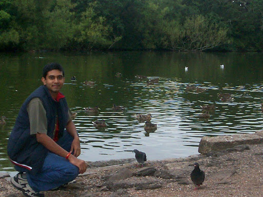 Vinay Lekharaju enjoying the great outdoors.
