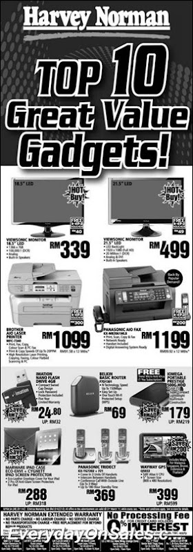2011-Harvey-Norman-Top10-Gadgets-EverydayOnSales-Warehouse-Sale-Promotion-Deal-Discount