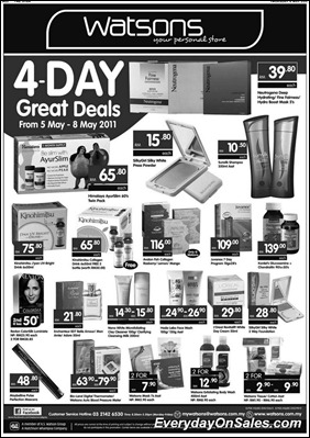 watsons-4days-great-deals-2011-EverydayOnSales-Warehouse-Sale-Promotion-Deal-Discount