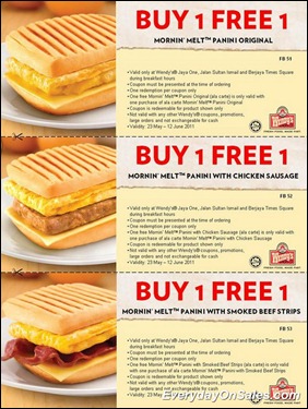 Wendys-Deal-Buy-1-Free-1-Morning-Melt-Panini-2011-EverydayOnSales-Warehouse-Sale-Promotion-Deal-Discount