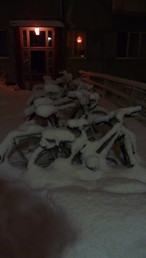Neige sur velo