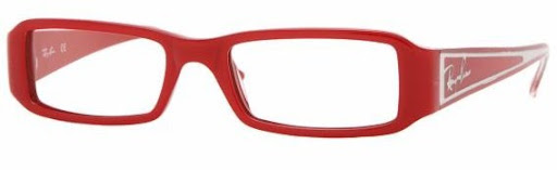 Óculos Ray Ban Armação RX 5148 Moderna e ultra na moda armação do modelo RX5148/ 2342 na cor vermelho paixão