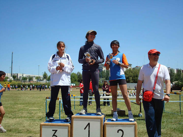 Esmeralda en el podium