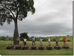 Hello from the four wheelers at Kroombit Cattle Station (click to enlarge)