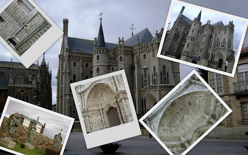 Palacio Gaudi y Catedral en Astorga, Camino de Santiago Palacio Gaudi y Catedral en Astorga, Camino de Santiago