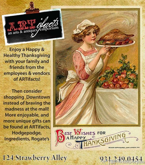 Happy Thanksgiving from ARTifacts Emporium