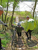 Riverside cycle path on the Loire