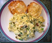 scrambled eggs-scallions scrambled eggs-scallions